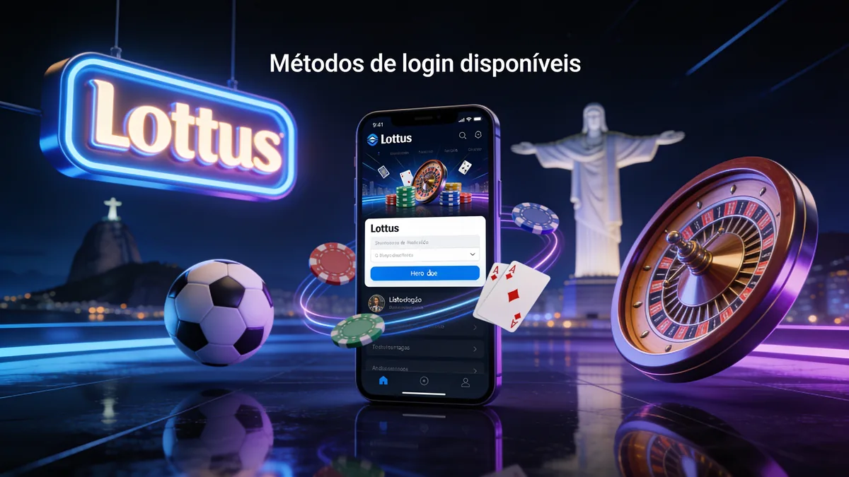 Métodos de login disponíveis: guia de lottus bet para jogadores no Brasil